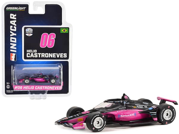 Dallara IndyCar #06 Helio Castroneves "AutoNation - SiriusXM" Meyer Shank Racing "NTT IndyCar Series" (2023) 1/64 Diecast Model Car by Greenlight