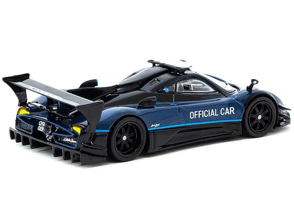 Pagani Zonda Revolucion Blue Metallic and Black Official Car Suzuka 10 Hours (2019) Global64 Series 1/64 Diecast Model Car by Tarmac Works