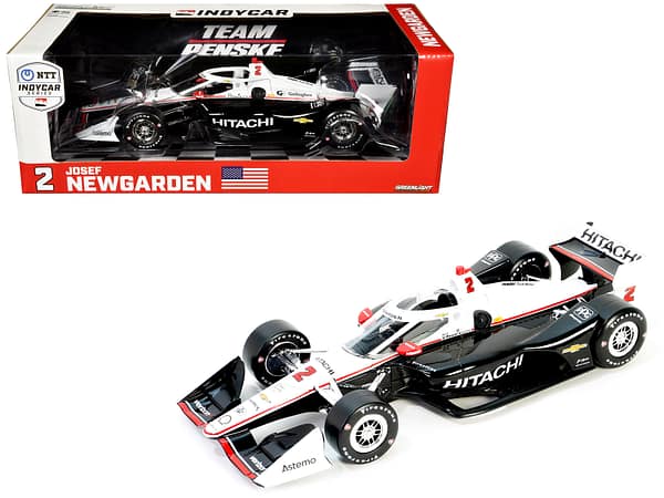 Dallara IndyCar #2 Josef Newgarden Hitachi Team Penske Road Course Configuration NTT IndyCar Series 2024 1/18 Diecast Model Car Greenlight 11240.