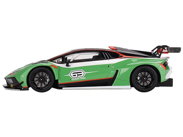 Lamborghini Huracan GT3 EVO2 Squadra Corse Presentation Version Green 1/18 Model Car by Top Speed