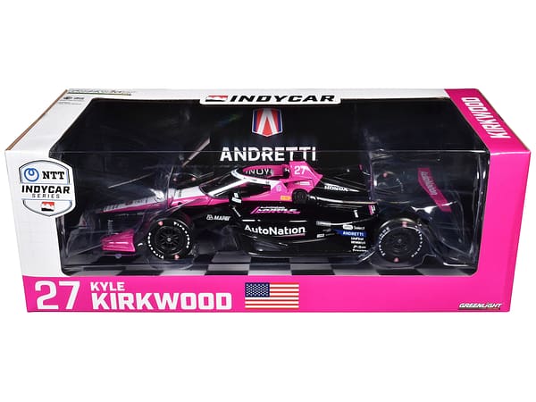 Dallara IndyCar #27 Kyle Kirkwood AutoNation Andretti Autosport NTT IndyCar Series (2024) 1/18 Diecast Model Car by Greenlight