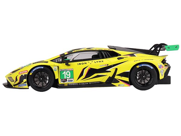 Lamborghini Huracan GT3 EVO2 #19 Raffaele Giammaria - Rolf Ineichen - Franck Perera - Claudio Schiavoni Iron Lynx IMSA GTD 24 Hours of Daytona (2023) 1/18 Model Car by Top Speed