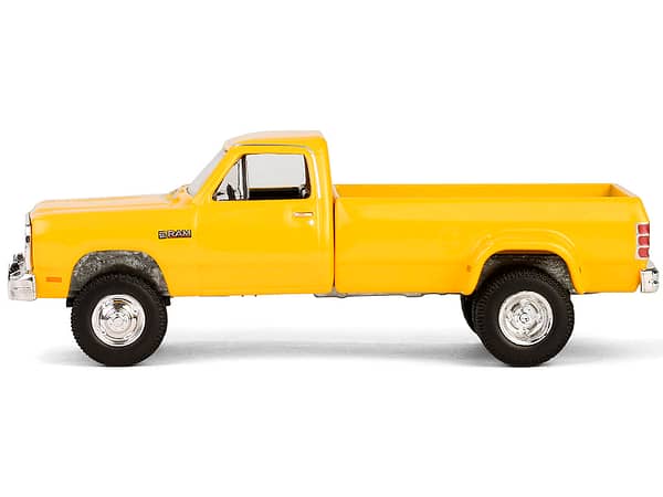 1982 Dodge Ram D-350 Dually Pickup Truck Construction Yellow "Dually Drivers" Series 15 1/64 Diecast Model Car by Greenlight