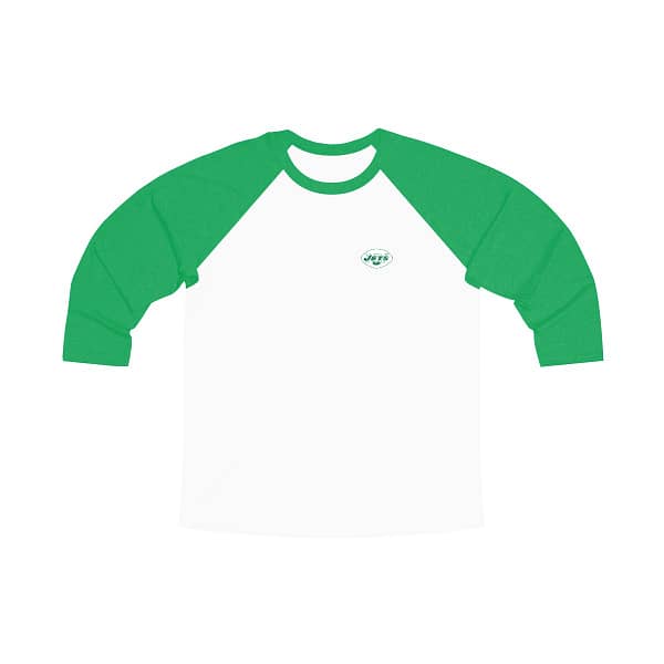 New York Jets Unisex Tri-Blend 3/4 Raglan Tee