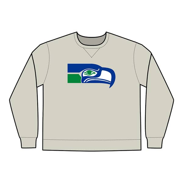 Seattle Seahawks Unisex ComfortWash® Garment Dyed Crewneck Sweatshirt