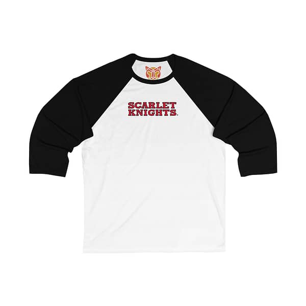 Rutgers Scarlet Knights Unisex 3/4 Sleeve Baseball Tee