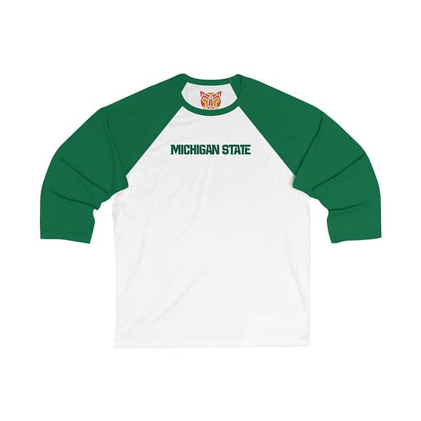 Michigan State Spartans Unisex 3/4 Sleeve Baseball Tee