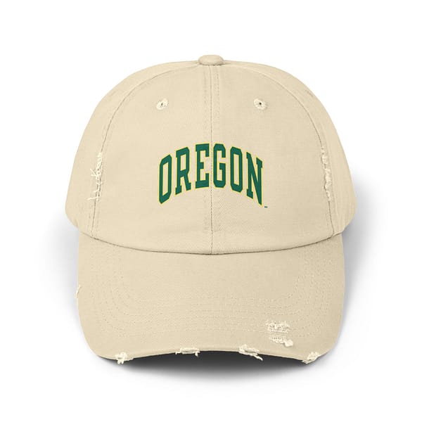 Oregon Ducks Unisex Distressed Cap