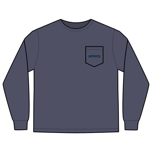 New England Patriots Unisex Long Sleeve Pocket T-Shirt