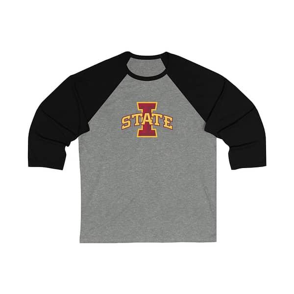 Iowa State Cyclones Unisex 3/4 Sleeve Baseball Tee