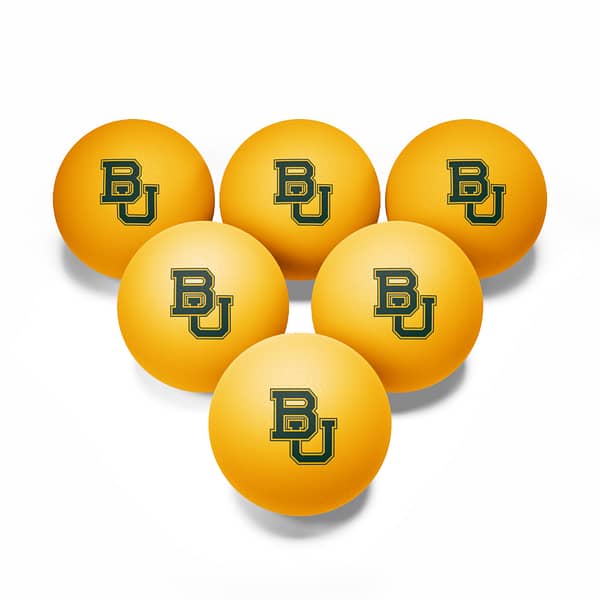 Baylor Bears Ping Pong Balls, 6 pcs