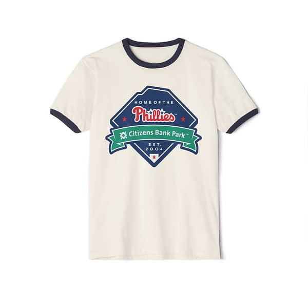 Philadelphia Phillies Citizens Bank Park Unisex Cotton Ringer T-Shirt