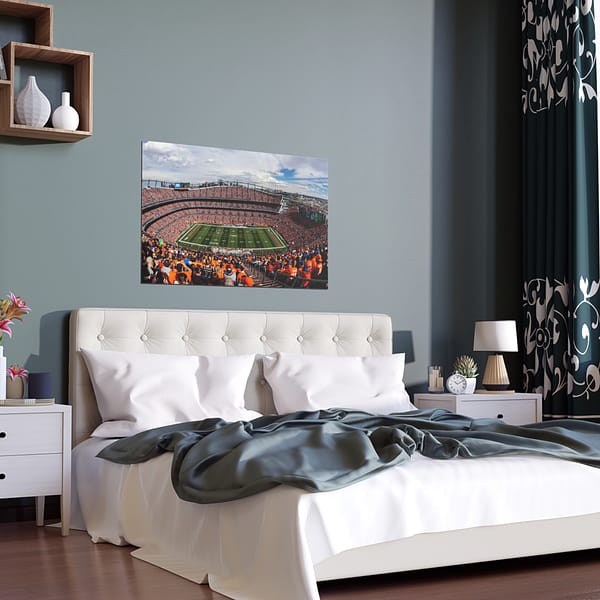 Denver Broncos Empower Field at Mile High Indoor and Outdoor Silk Posters